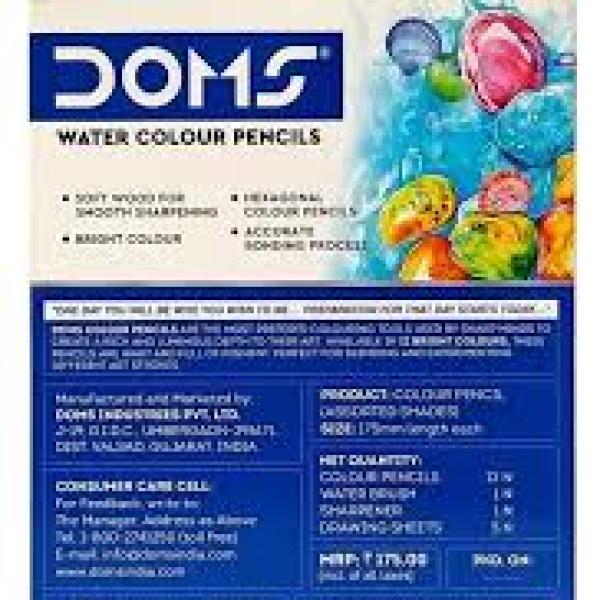 DOMS COLOUR PENCILS 12 SHADES